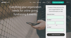 Desktop Screenshot of givingshared.com